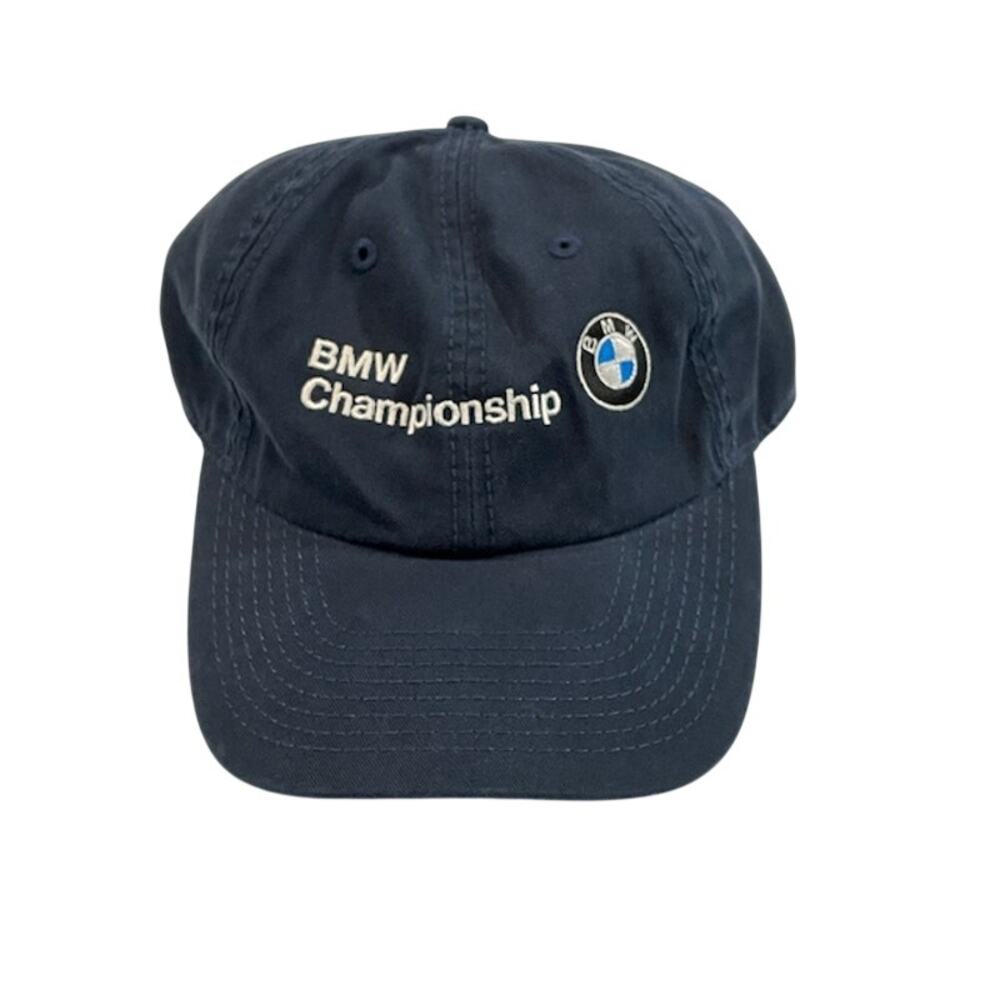 Greg Norman BMW Championship men's hat in blue & white. NWT